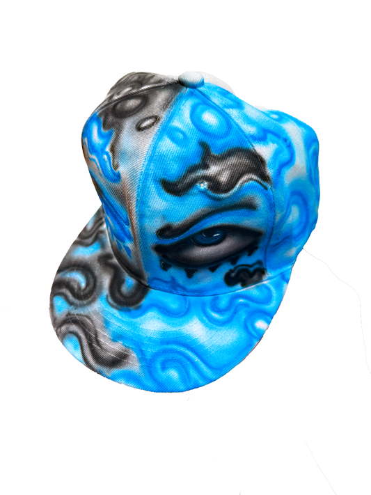 BLUE SPLIT CAP